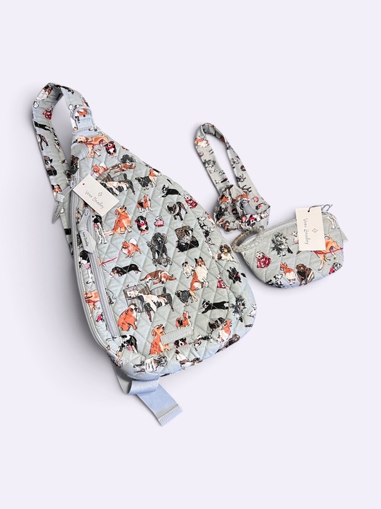 Vera Bradley Handbags - Vera Bradley Sling Bag "Best in Show" Dog Pattern NWT